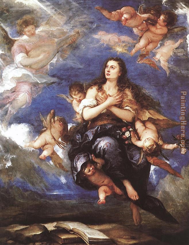 Unknown Artist Assumption of Mary Magdalene By Antolinez